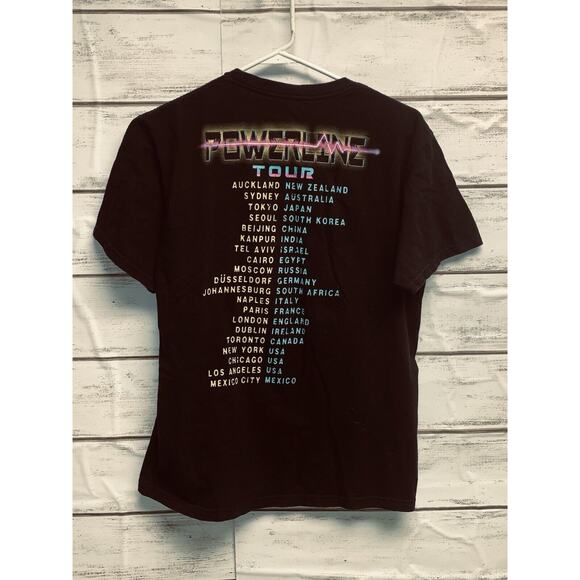 Size M Disney's Unisex T-Shirt Powerline Stand Out Tour 1994 Goofy S S 38" Chest - Picture 6 of 9